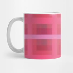 Dark Pink Plaid Mug